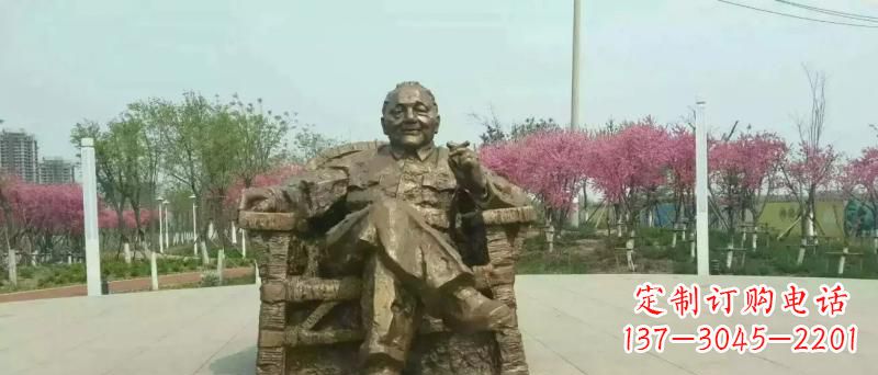 泰安邓小平坐式铜雕