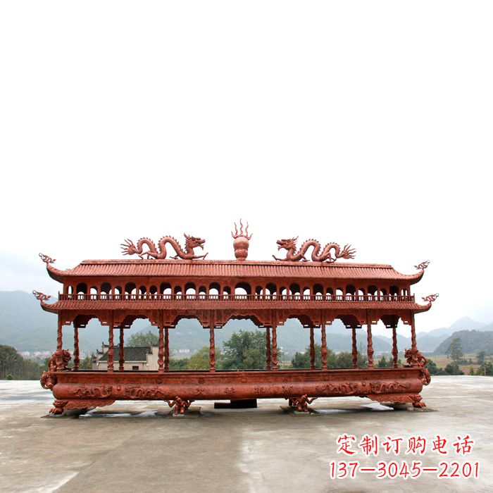 泰安精美铜香炉雕塑