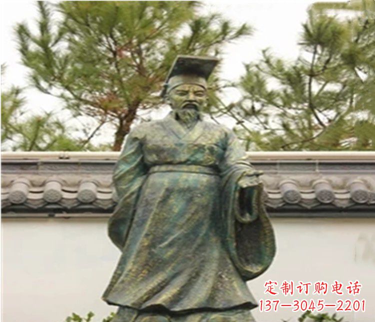 泰安青铜雕刻汉武帝铜雕