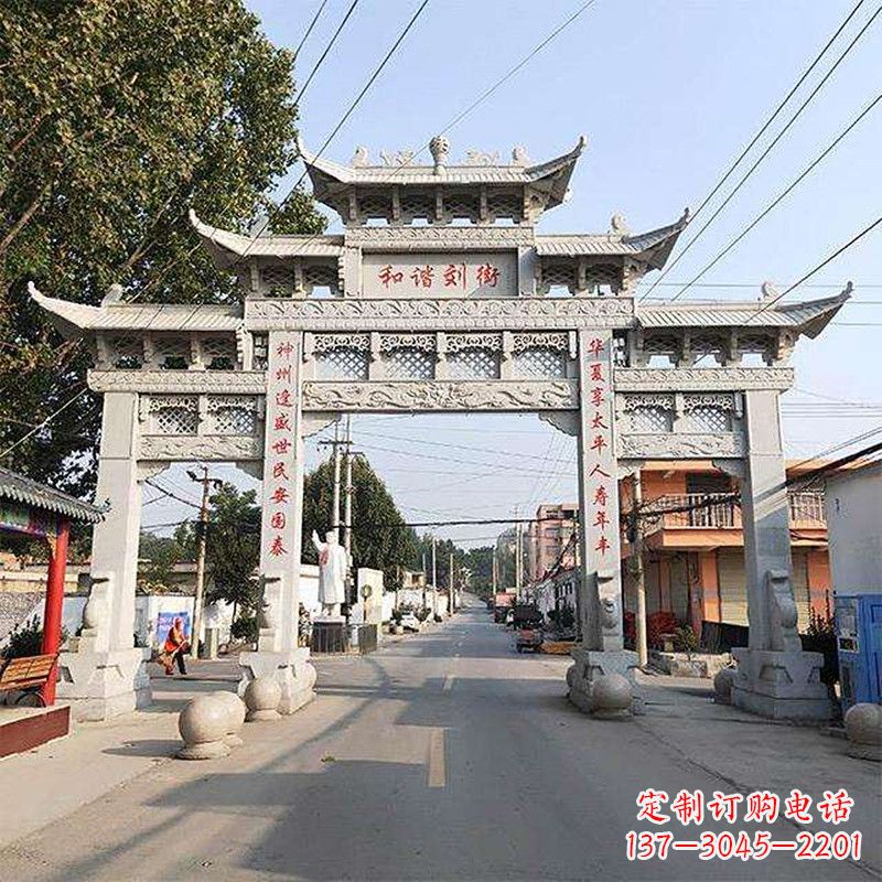 泰安牌坊雕塑-精致的艺术精品