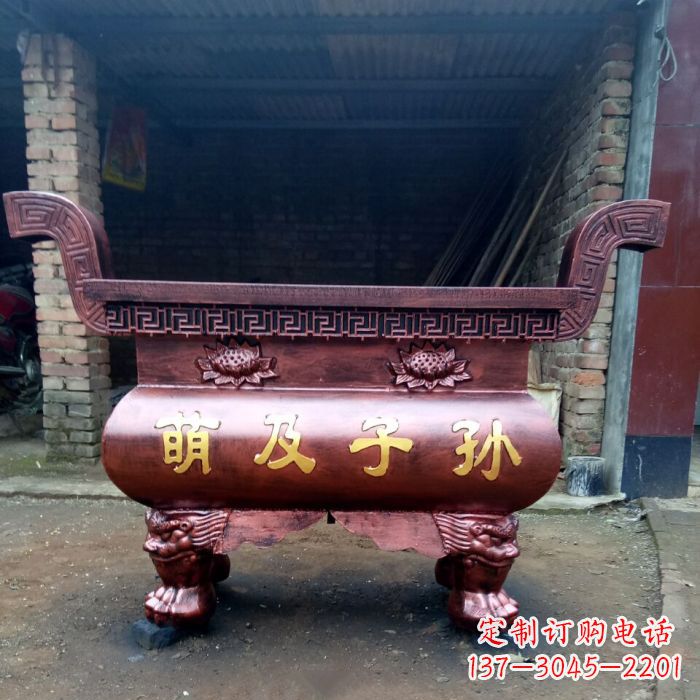 泰安特色铜香炉雕塑