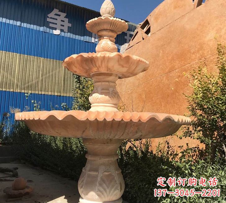 泰安跌水盆喷泉石雕——精美的喷泉雕塑