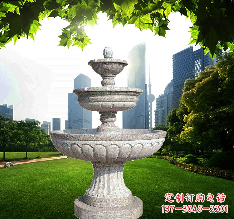 泰安跌水盆石喷泉雕塑