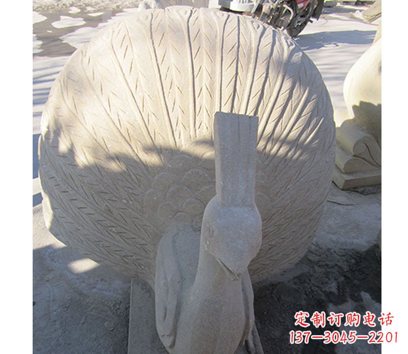 泰安优雅高贵的孔雀石雕