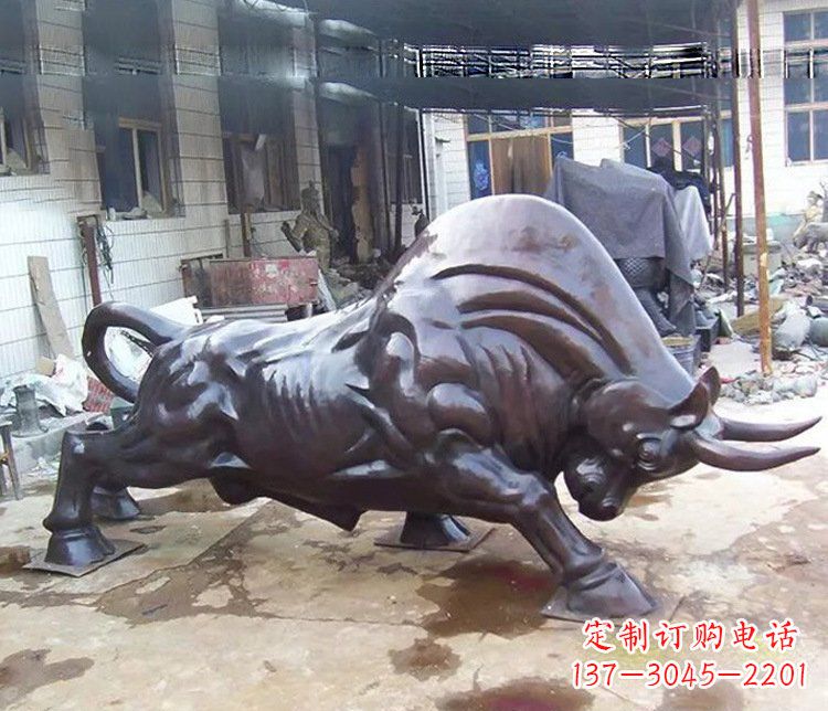 泰安动物牛铜雕塑