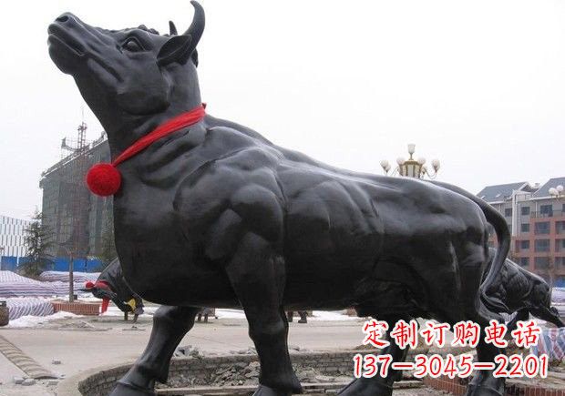 泰安动物铜雕-牛