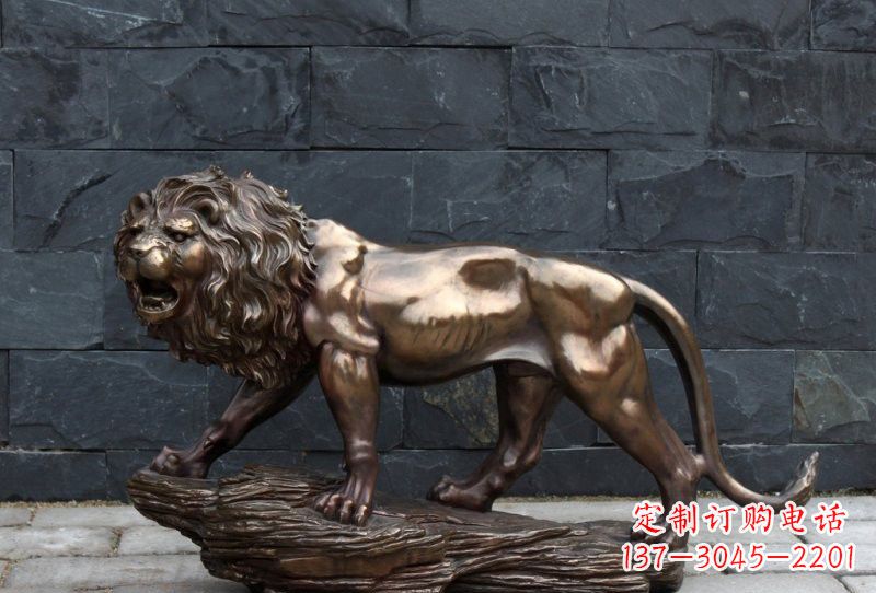 泰安动物铜雕狮子