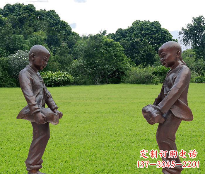 泰安中领雕塑精致的儿童铜雕雕塑