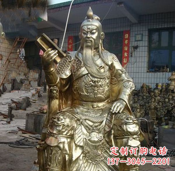 泰安关公武财神铜雕定制