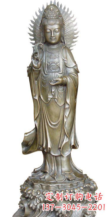 泰安渡海观音铜雕塑,定制专属你的福缘