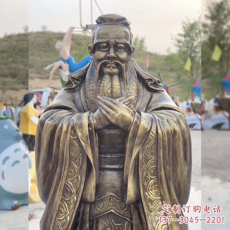泰安中领雕塑贵族——伟大的孔子雕塑