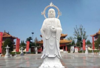 泰安大理石地藏菩萨雕塑象征佛法的传承