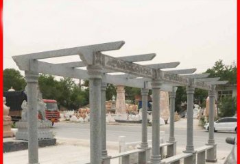 泰安大理石公园石雕长廊高端定制雕塑