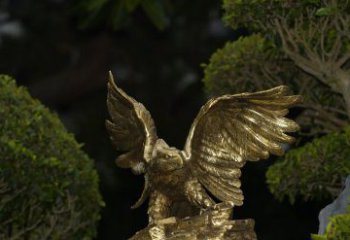 泰安精美大鹏展翅老鹰铜雕