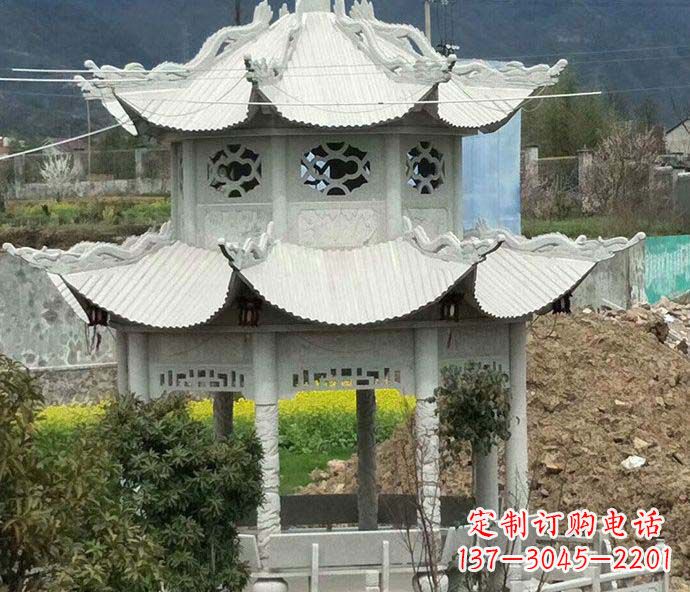 泰安古典凉亭石雕