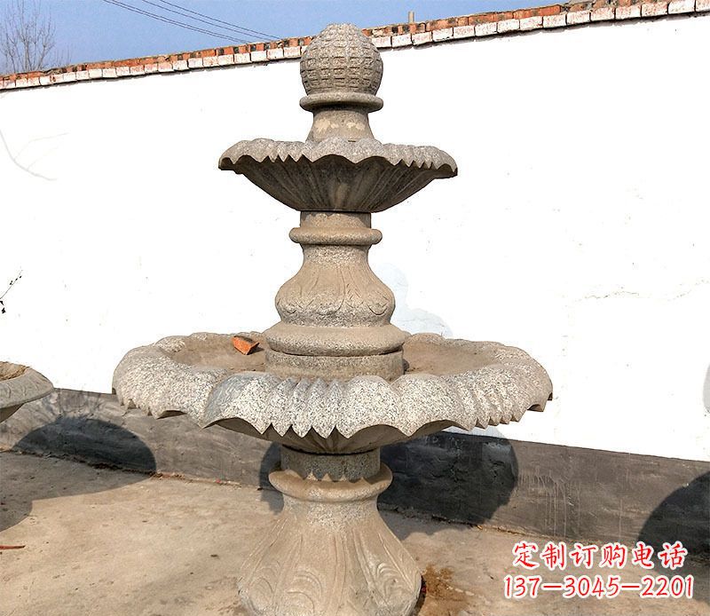泰安多层户外喷泉石雕让您的空间更加浪漫