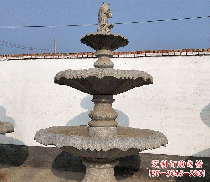 泰安多层石质喷泉雕塑