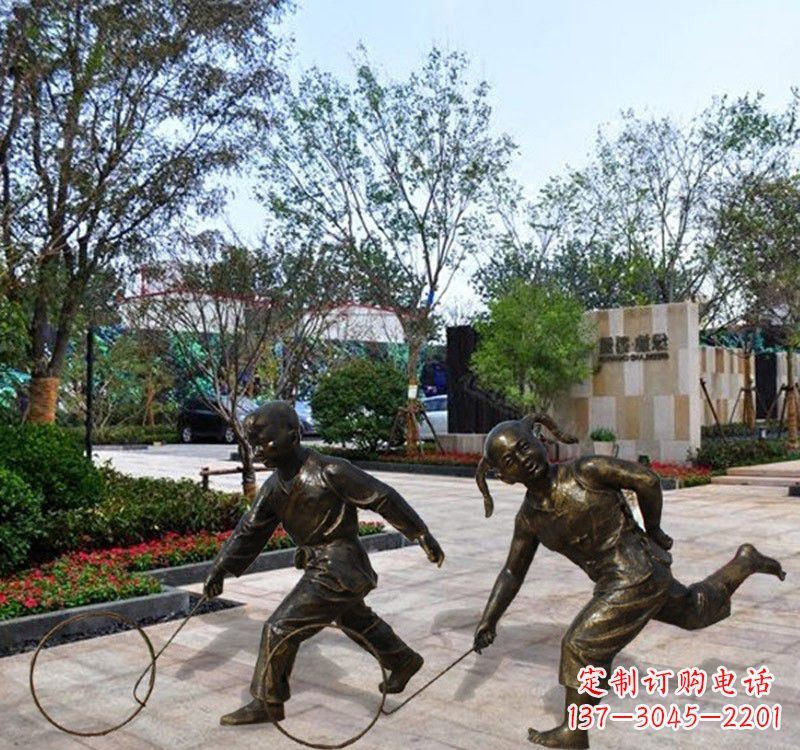 泰安铜雕塑为孩子带来欢乐
