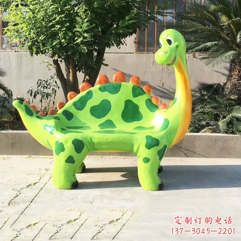 泰安玻璃钢恐龙雕塑座椅