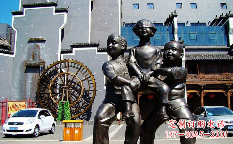 泰安精美儿童小品铜雕