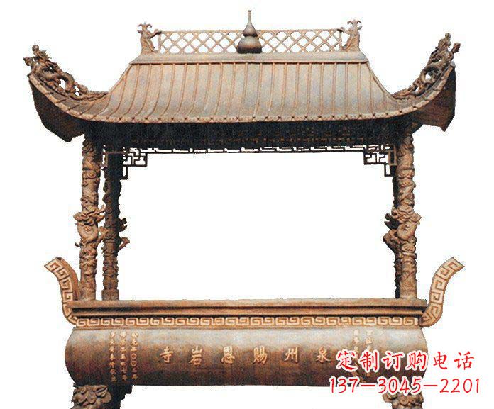 泰安精美香炉铜雕