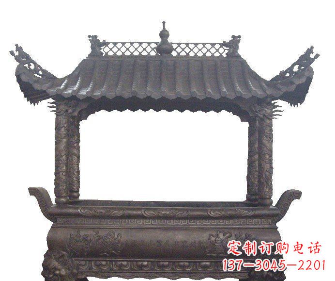 泰安古典庙宇香炉铜雕