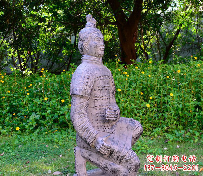 泰安仿古兵马俑公园景观石雕