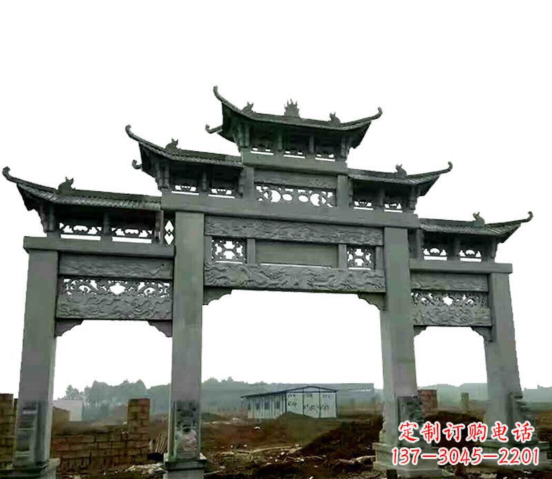 泰安仿古道路牌坊石雕
