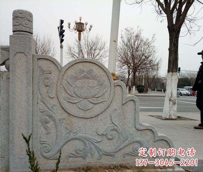 泰安仿古护城河石栏板