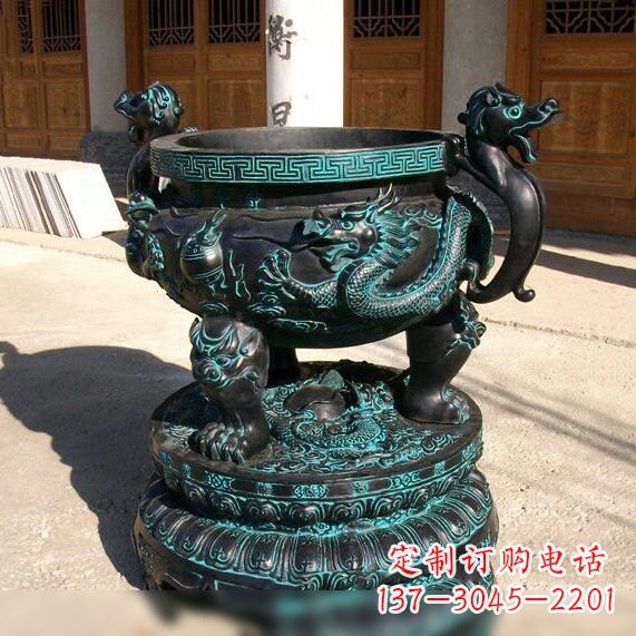 泰安传统工艺青铜龙雕塑