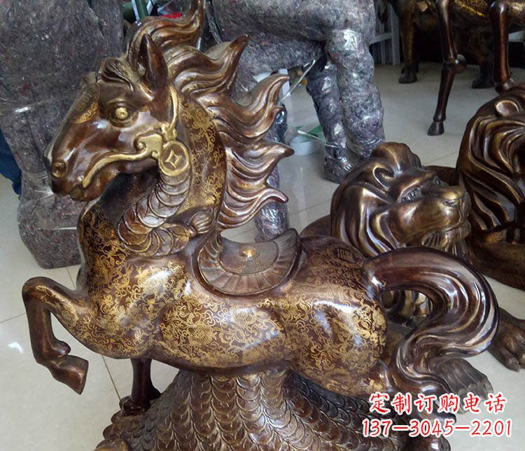 泰安仿古雕塑马摆件