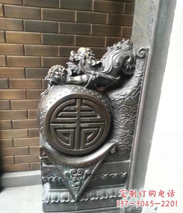 泰安仿古门墩铜雕