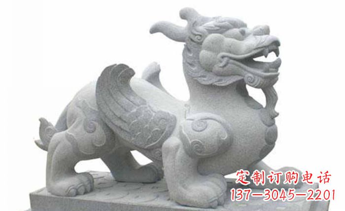 泰安古老貔貅雕塑,带您重拾传统神兽石雕之美