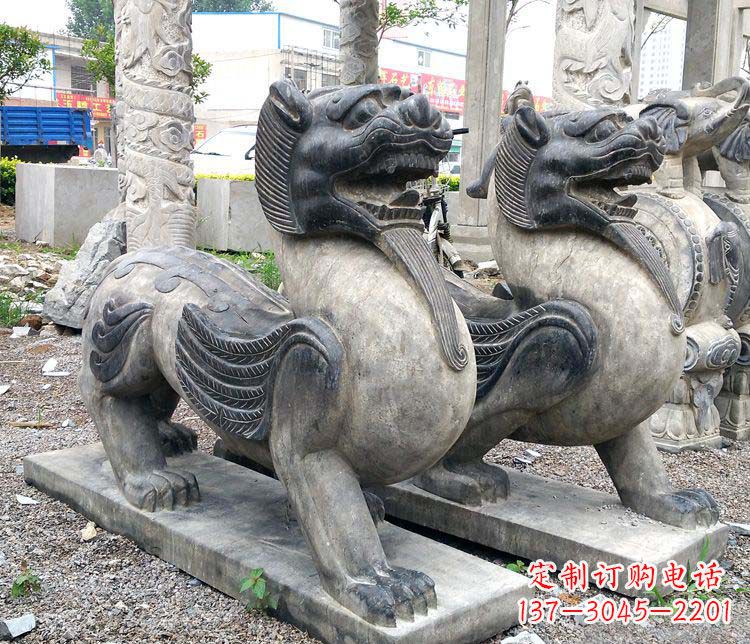 泰安仿古貔貅门口招财石雕