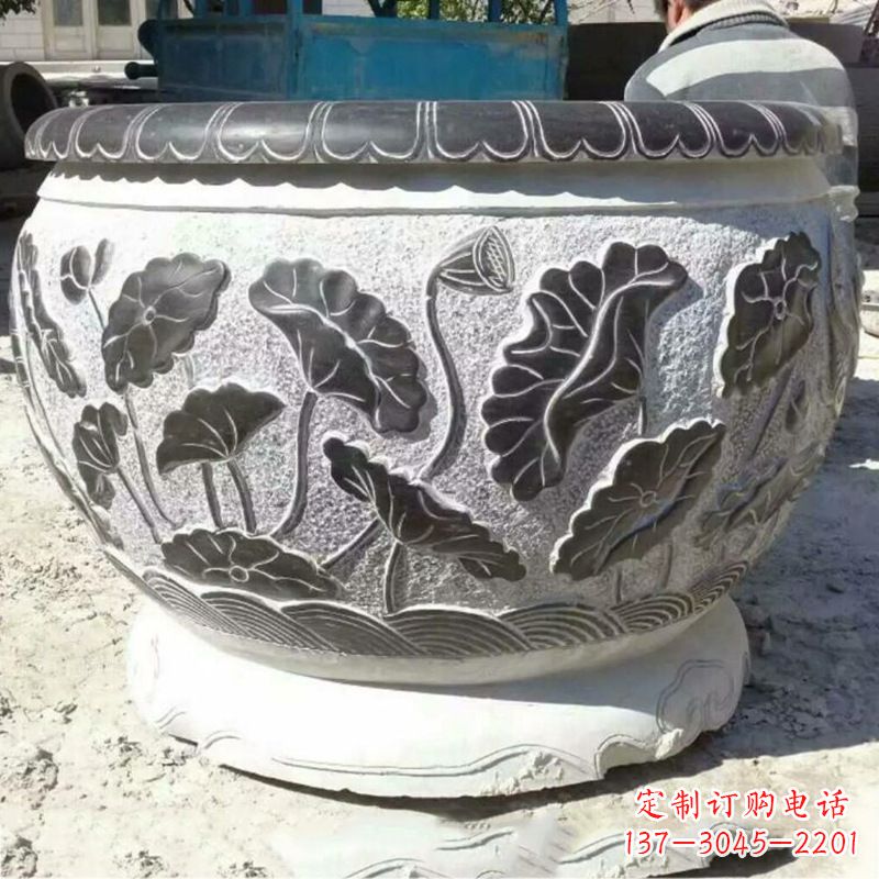 泰安仿古青石做旧水缸