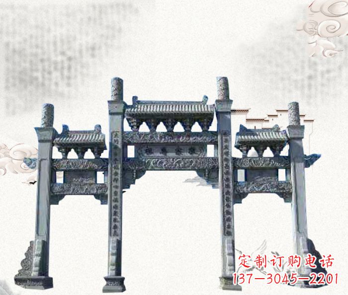 泰安精美仿古牌坊雕塑