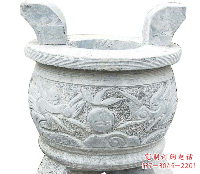 泰安精美仿古三足香炉石雕