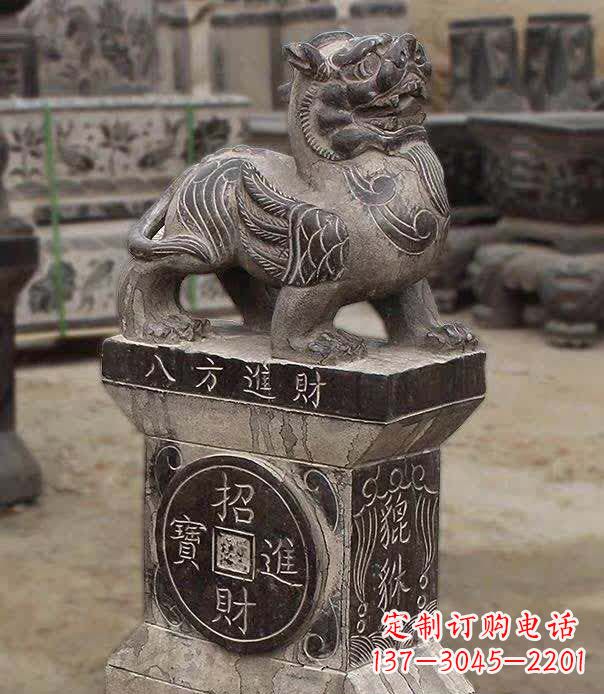 泰安仿古石雕貔貅雕塑