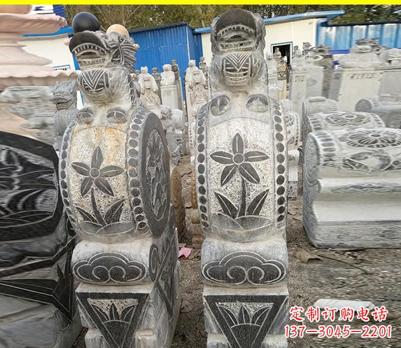 泰安仿古石门墩雕塑,传承历史文化