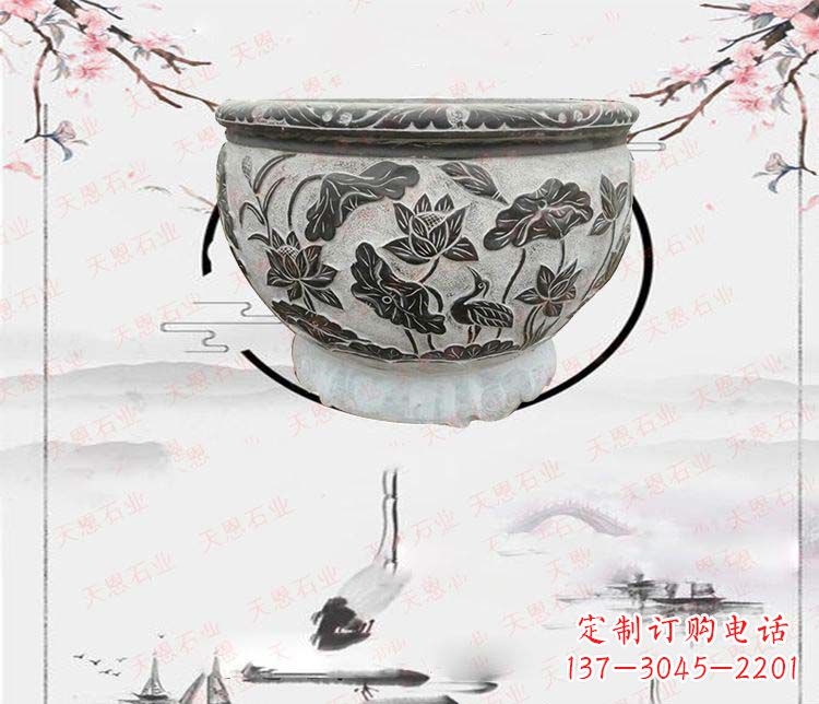 泰安仿古石水缸石浮雕石雕,欧式古典设计
