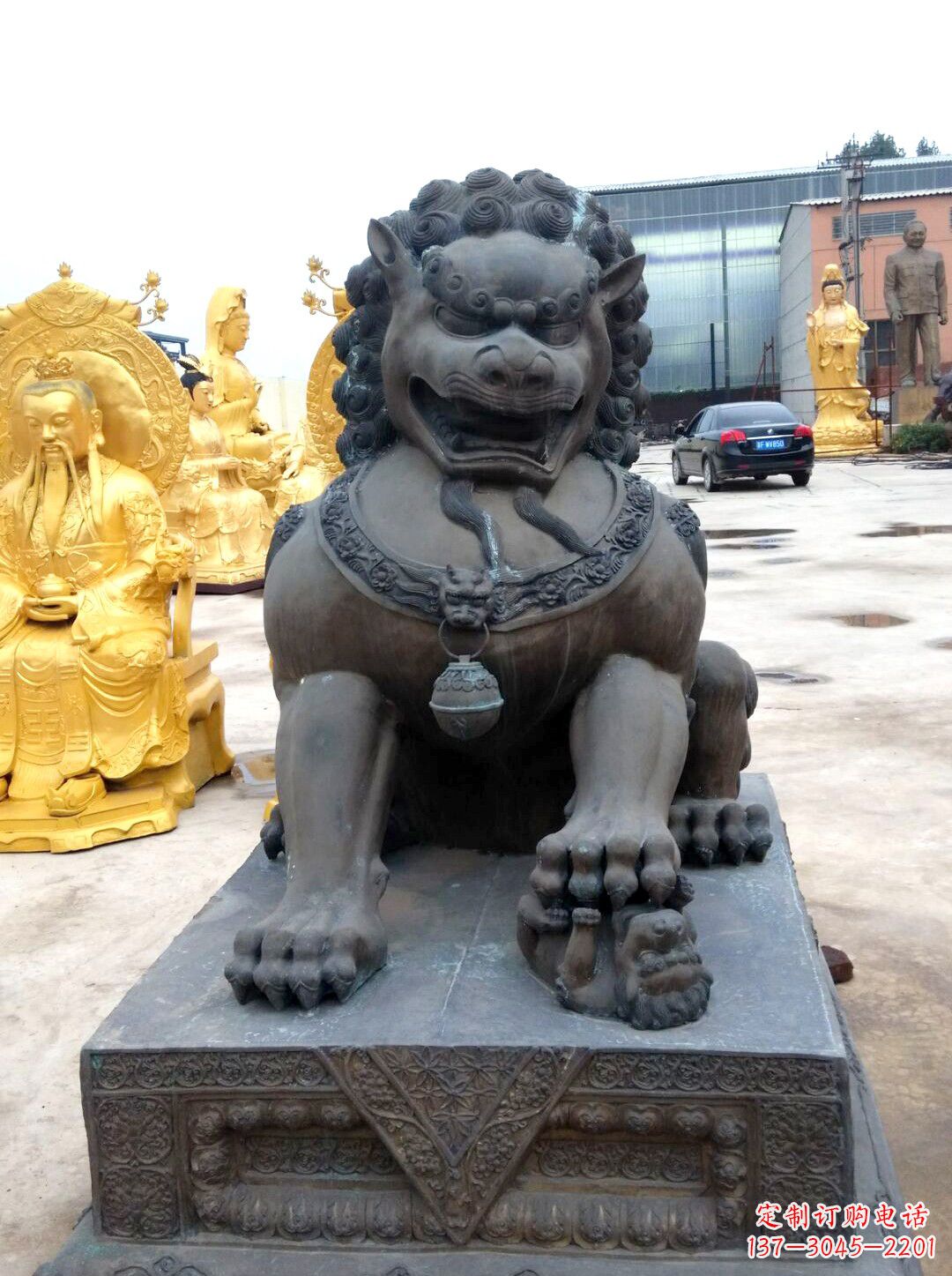 泰安精美仿古铜狮子雕塑
