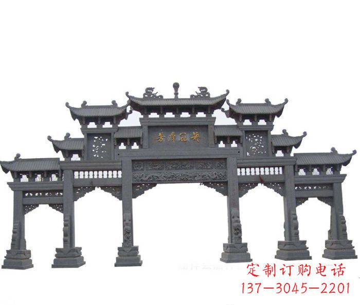 泰安产品名称仿古牌坊石雕