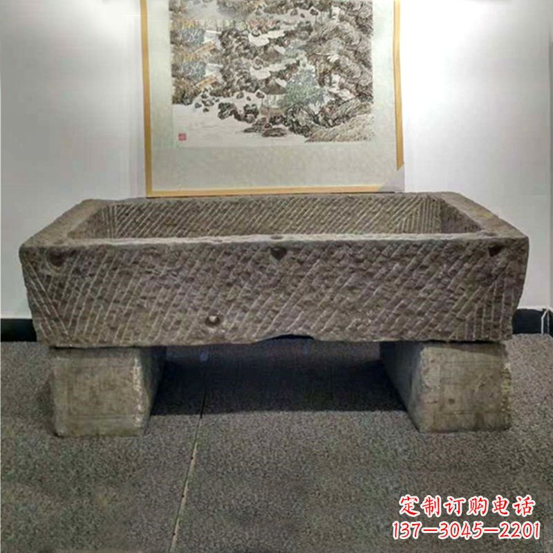 泰安仿古做旧石雕石槽