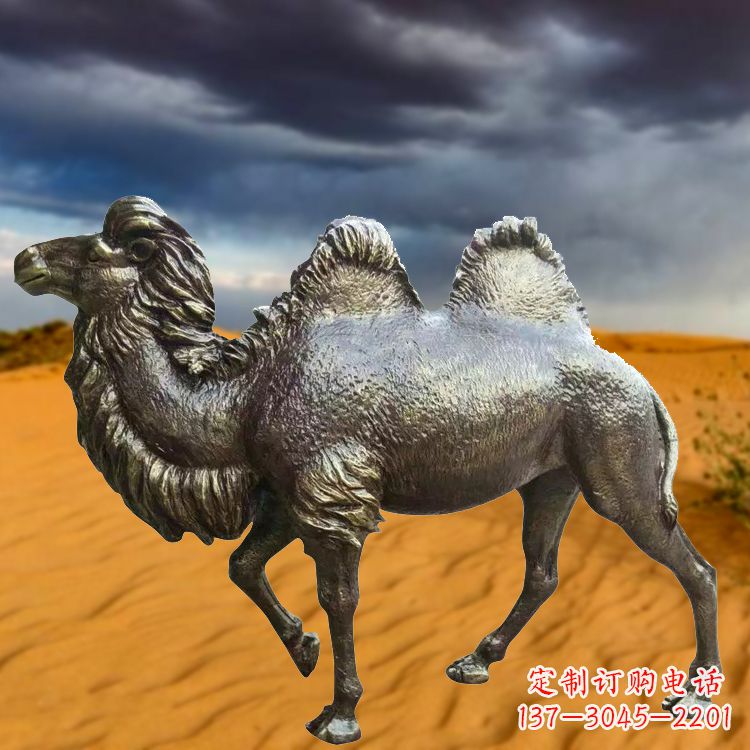 泰安仿铜玻璃钢骆驼雕塑