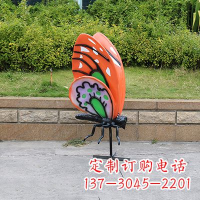 泰安高端红色蝴蝶雕塑