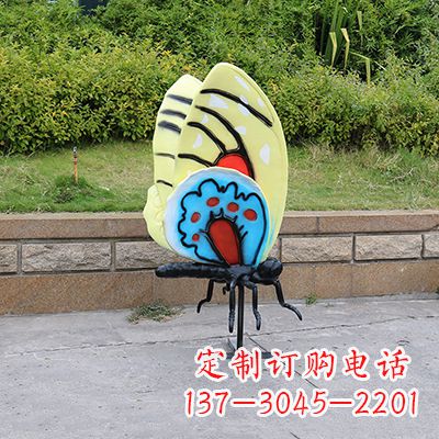 泰安大号黄色蝴蝶雕塑