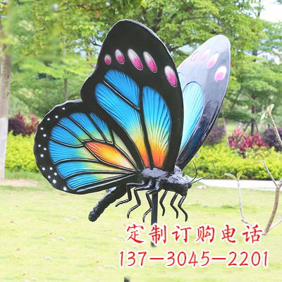 泰安蓝蝴蝶雕塑-让你的室内空间焕发生机