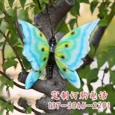 泰安蓝色蝴蝶雕塑