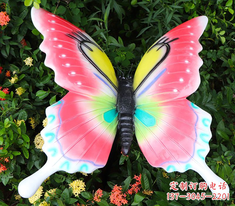 泰安豪华蝴蝶彩绘树脂雕塑