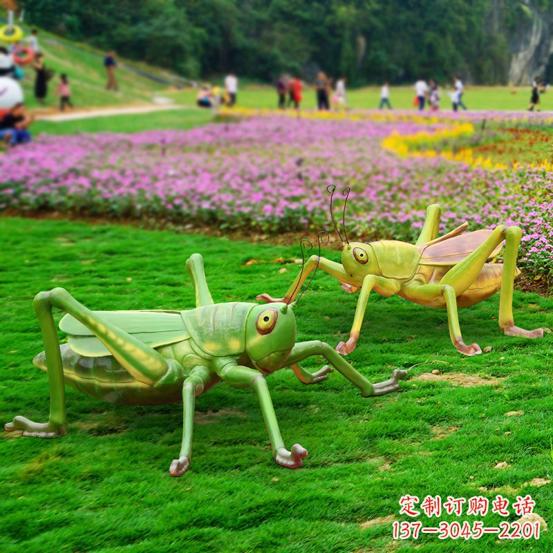 泰安精美蝗虫雕塑摆件